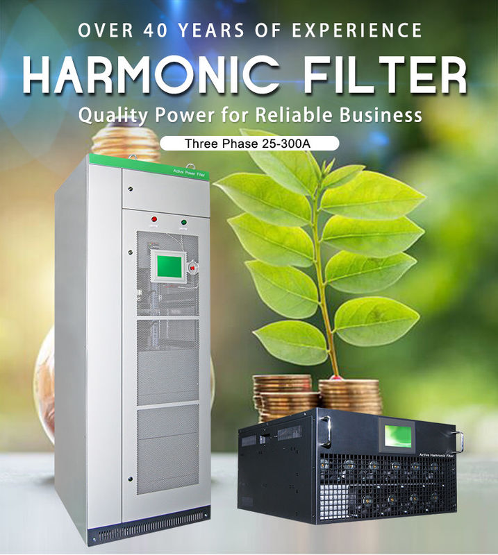 Copper Active Harmonic Filter / Active Power Filter ISO 9001 Passed